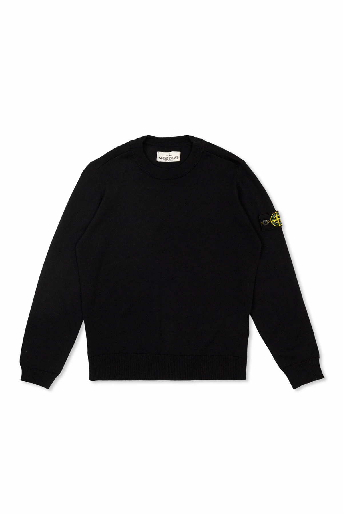 NAVY BLUE Wool sweater from Stone Island Kids