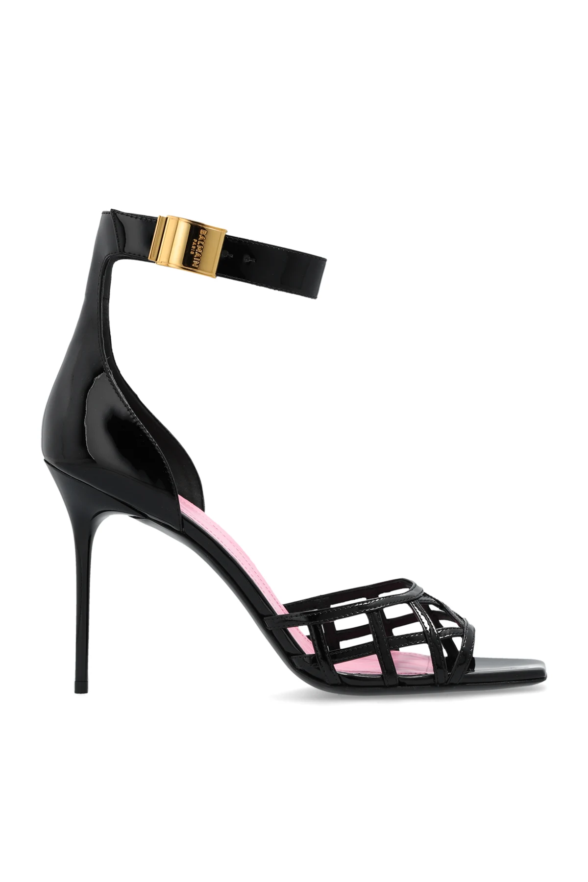 Lackleder-Sandalen mit hohem Absatz 'Uma'