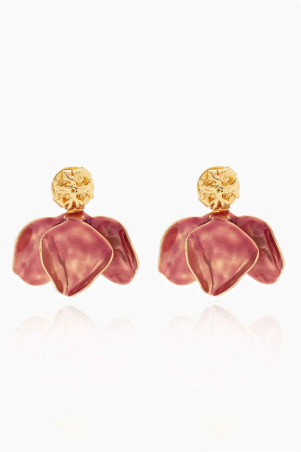 PINK ‘Roxanne’ earrings with logo