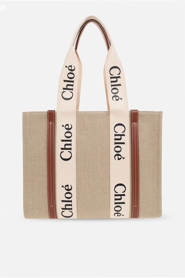 BEIGE ‘Woody Medium’ shopper bag
