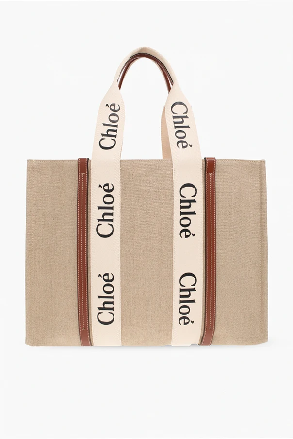 BEIGE ‘Woody Large’ shopper bag