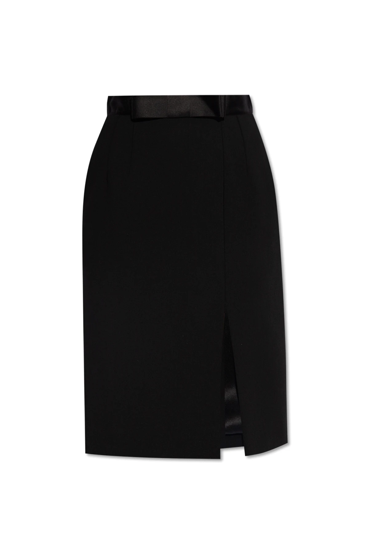 BLACK Wool skirt
