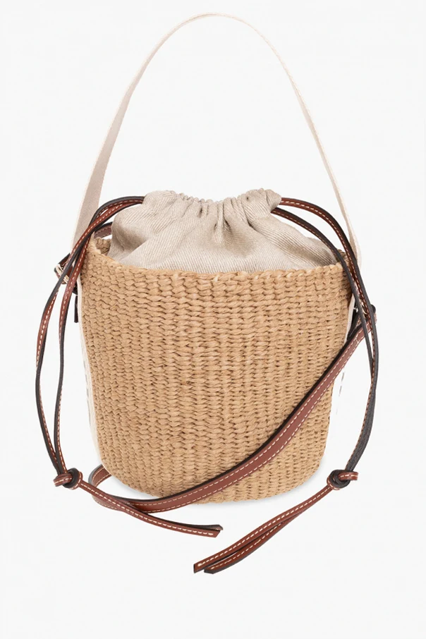 beige ‘Woody Small’ bucket bag