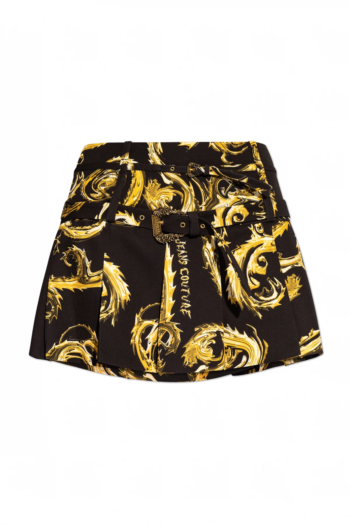 BLACK Versace Jeans Couture skirt with a pattern