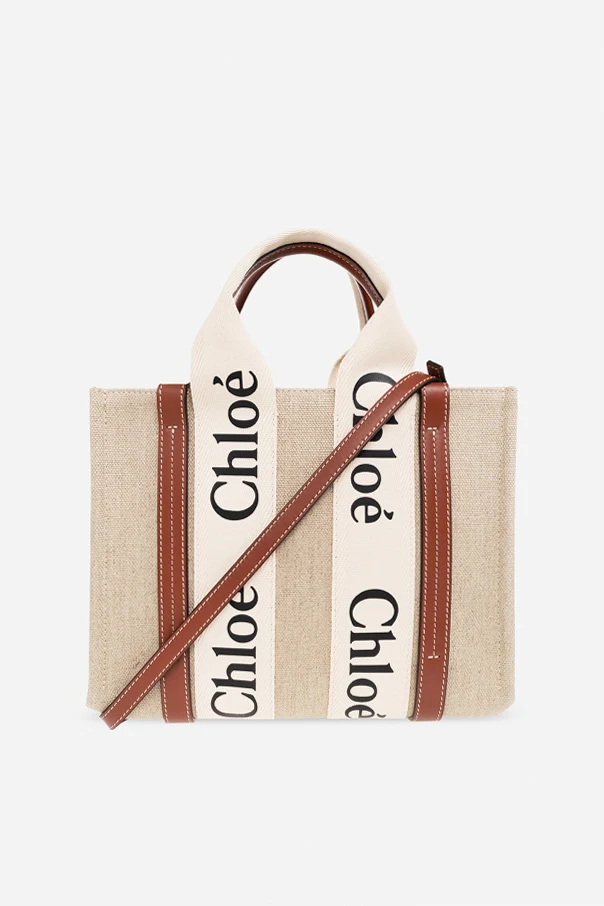 BEIGE ‘Woody Small’ shopper bag