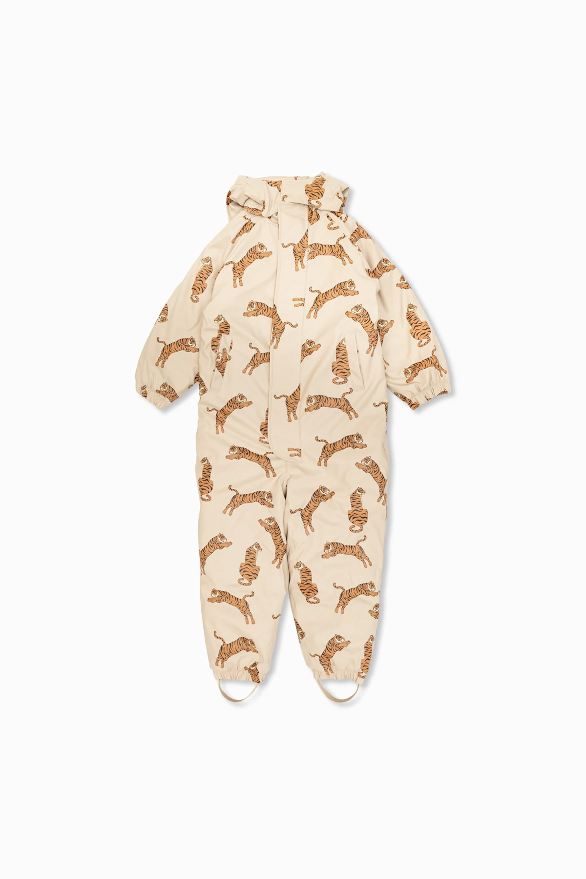 cream Animal motif jumpsuit