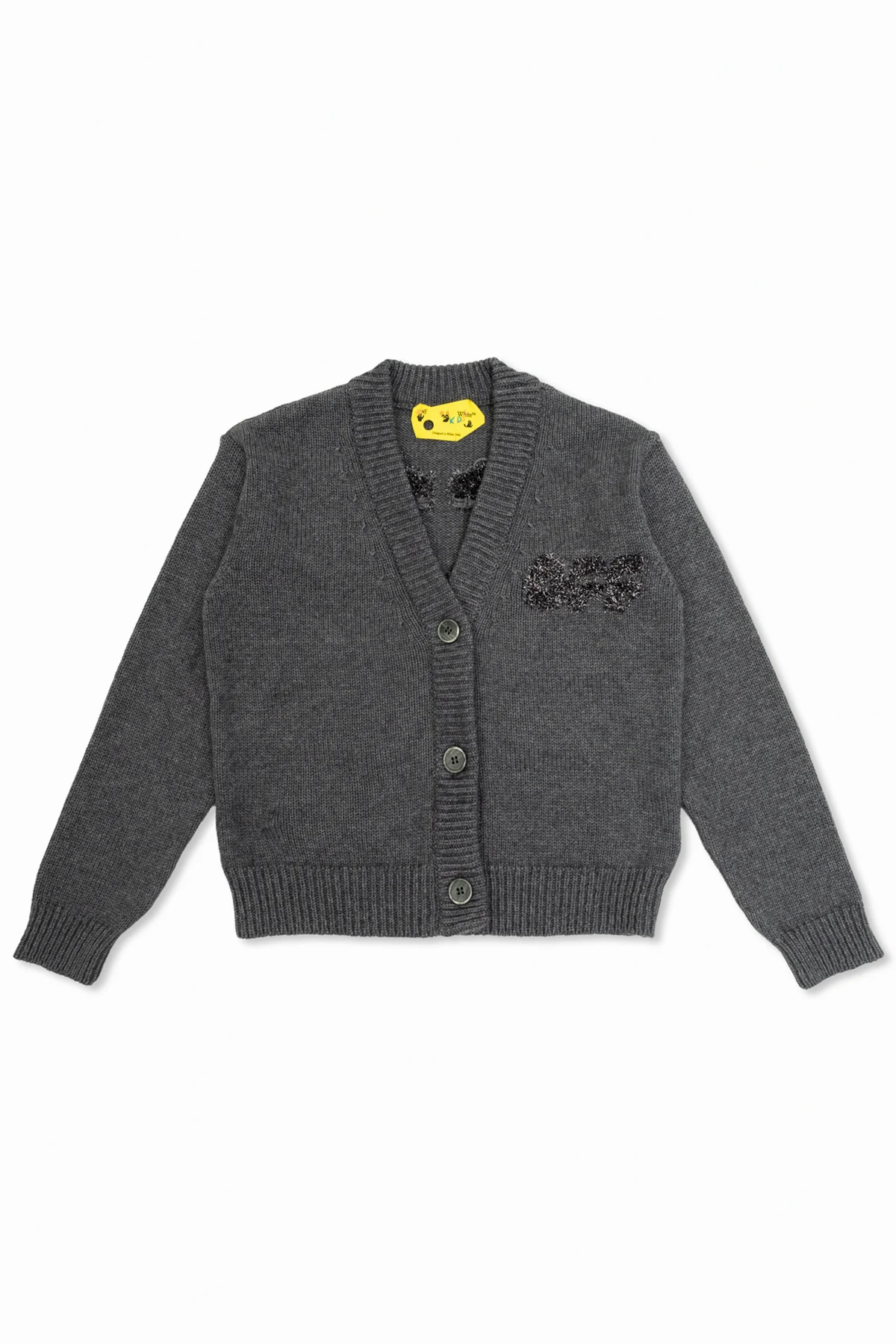 GREY Cardigan with logo