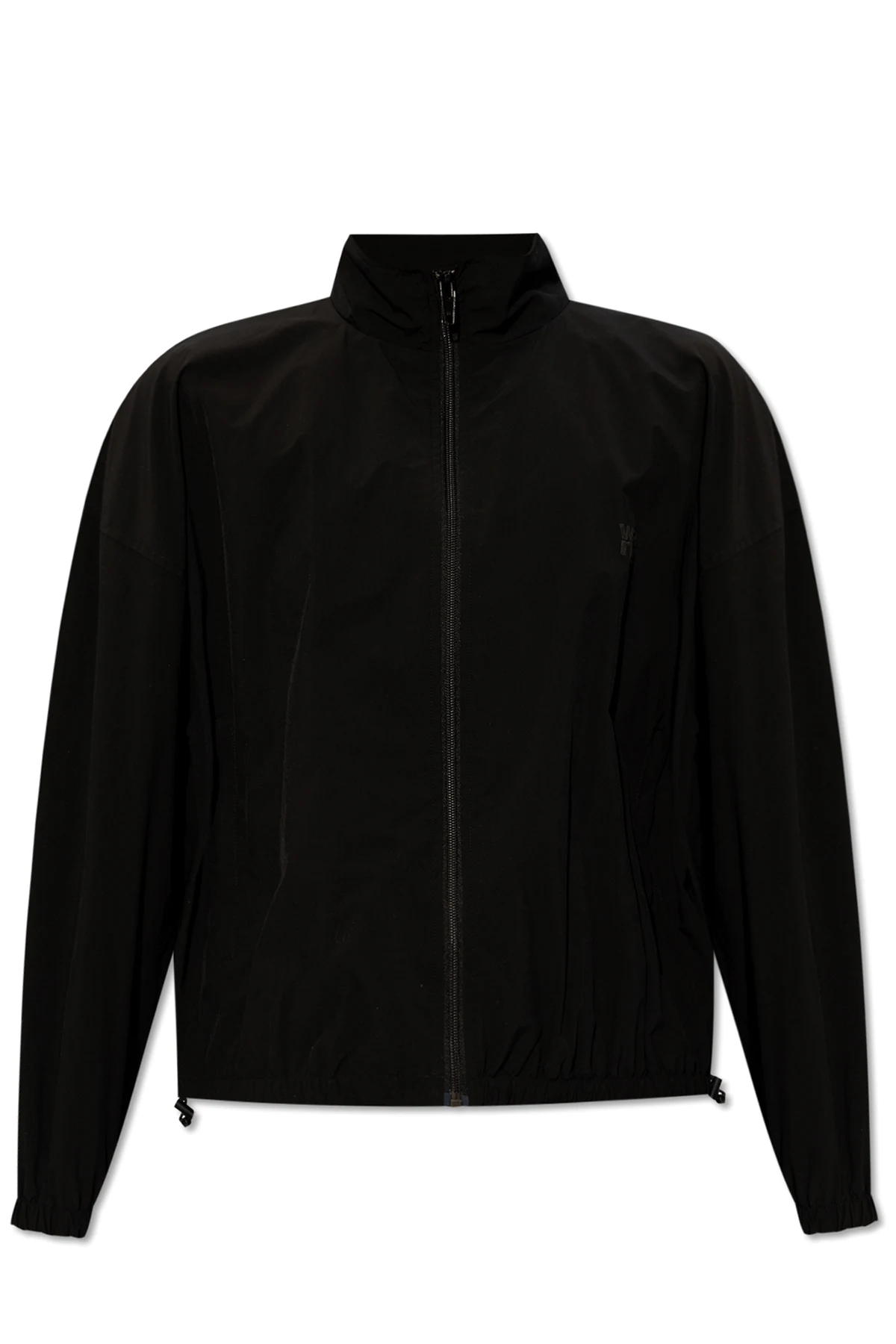 BLACK Nylon jacket with logo