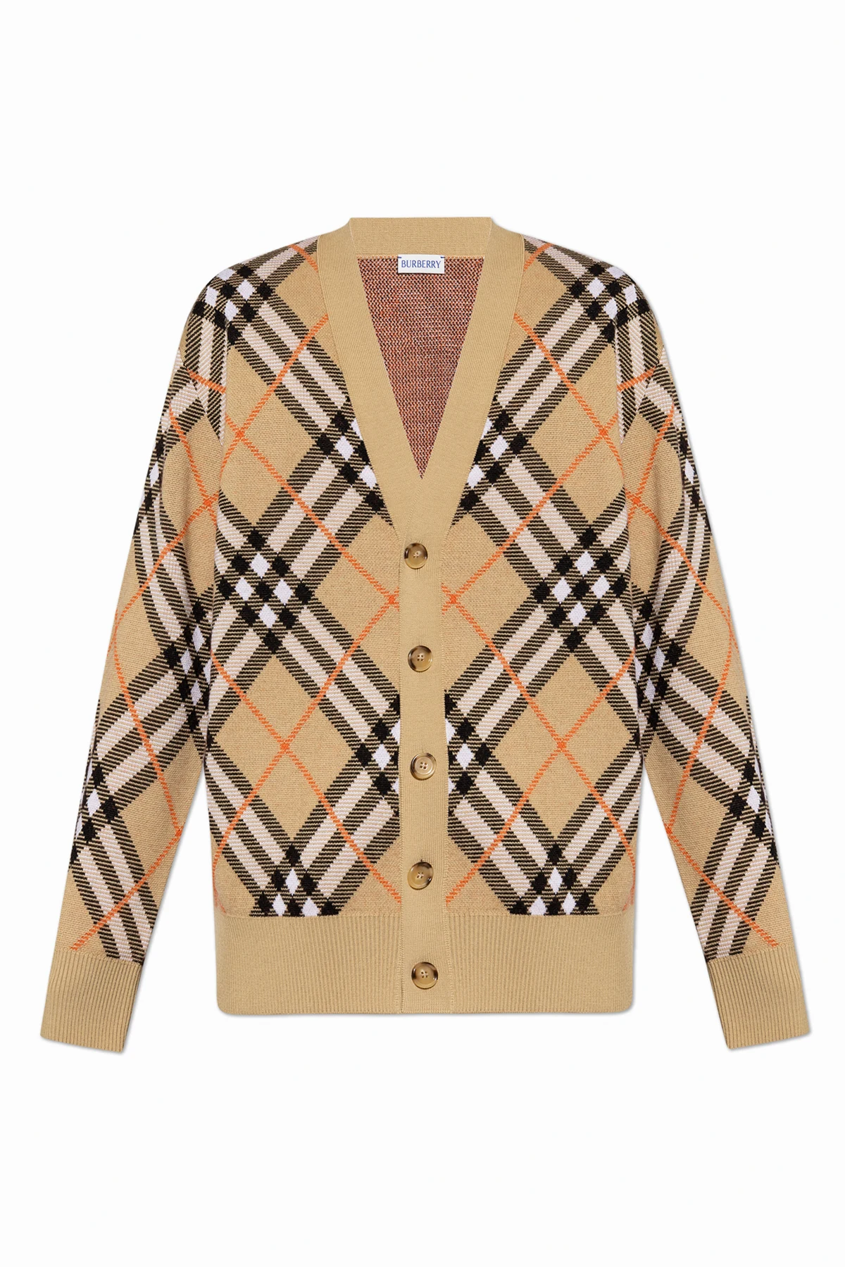 beige Woolen cardigan