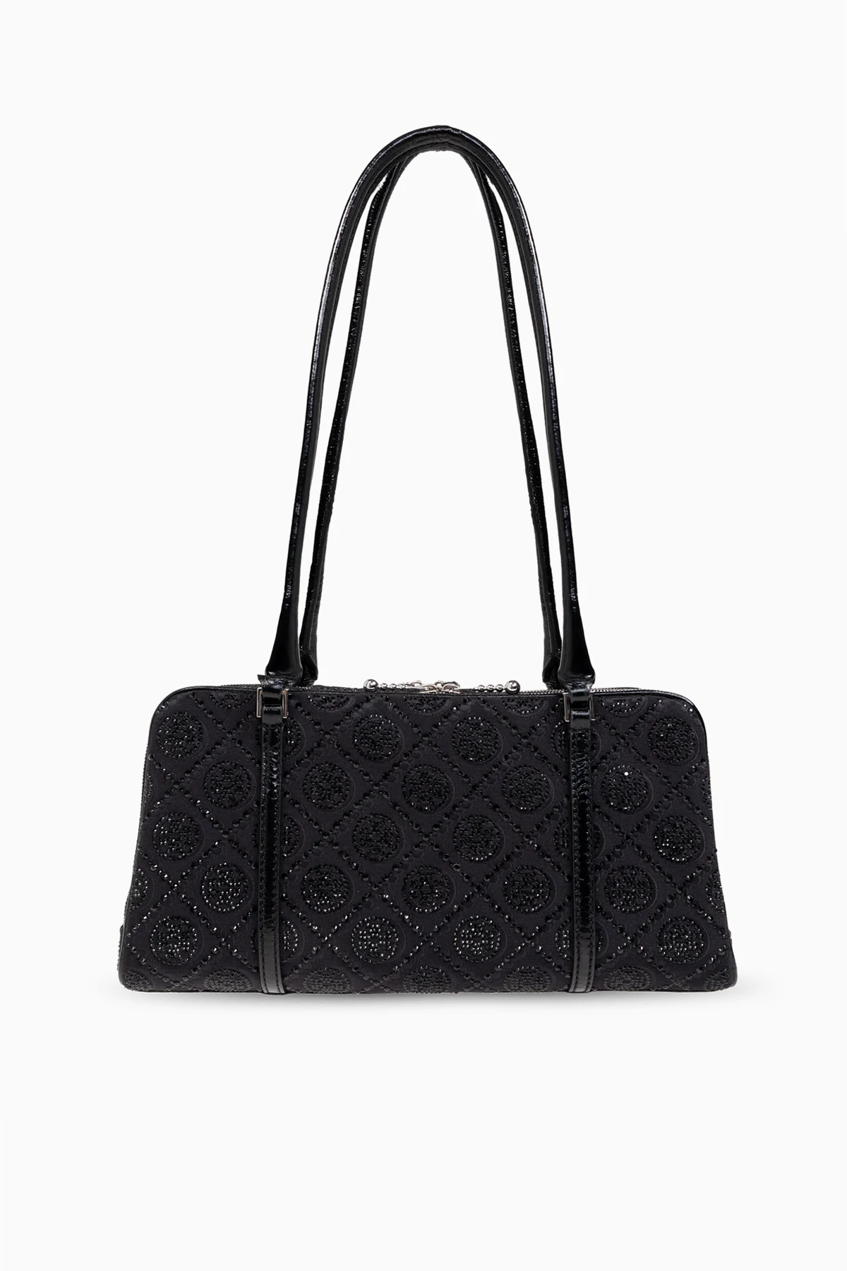 BLACK Shoulder bag T Monogram Small with shimmering crystals