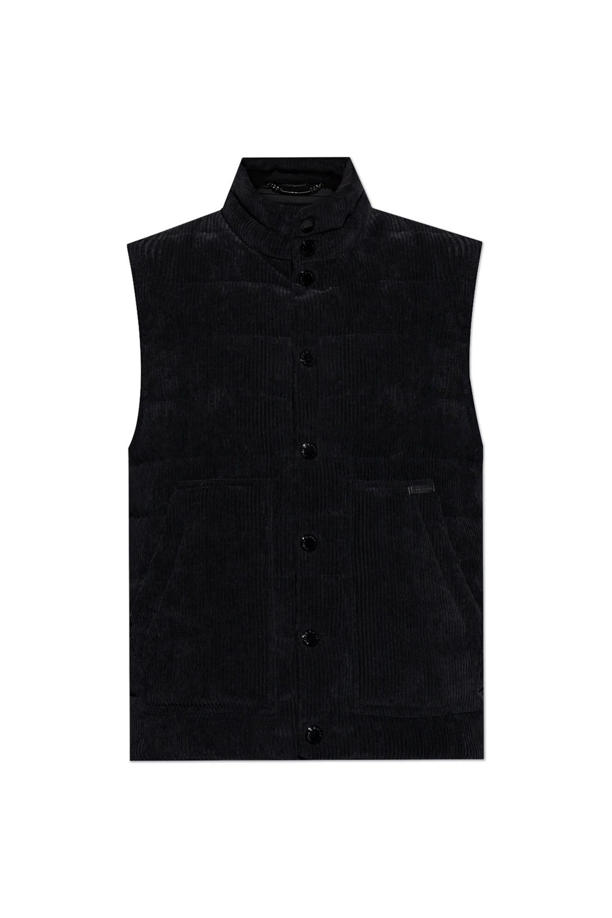 BLACK Ribbed Vest