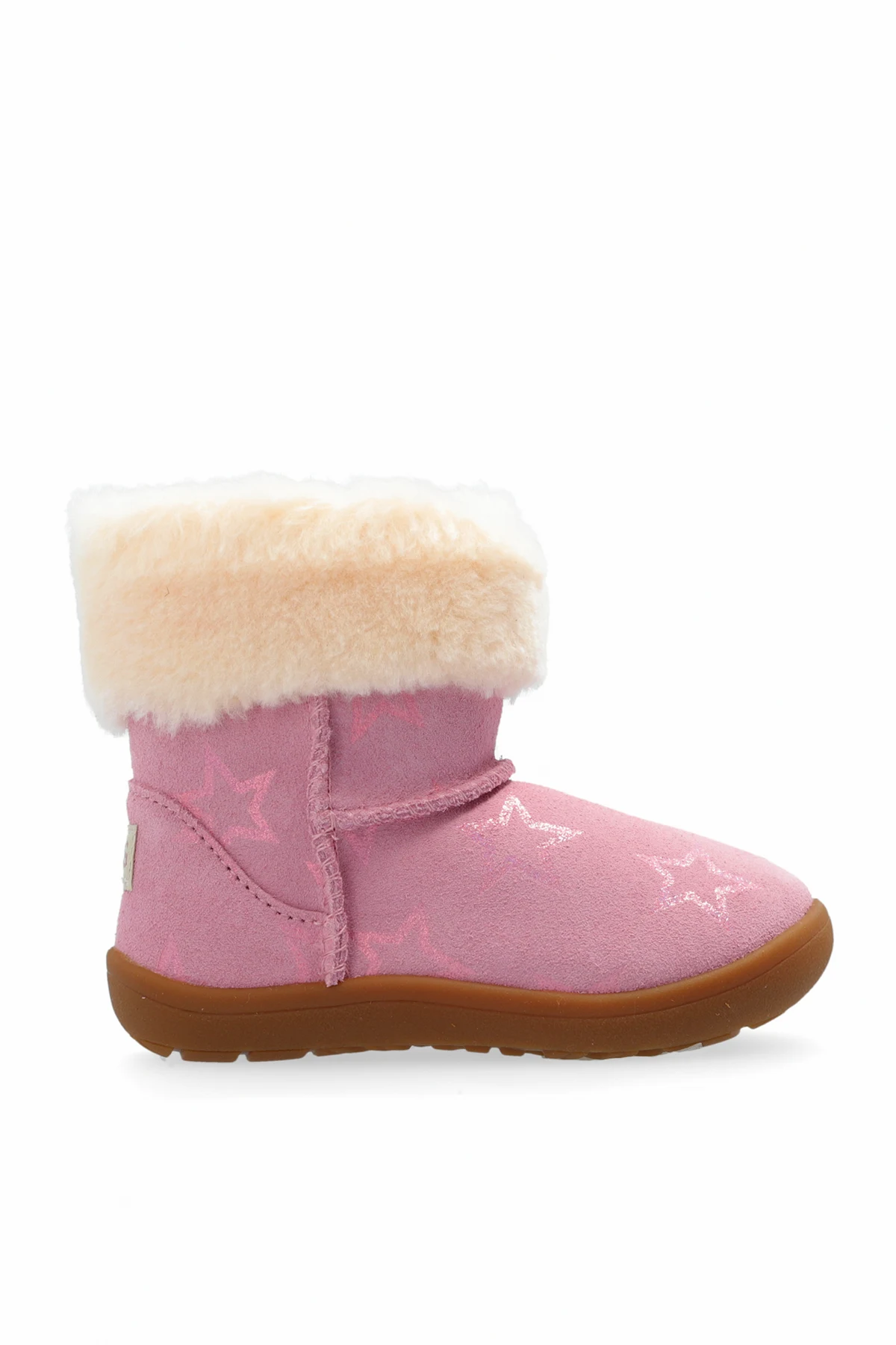 PINK Snow Boots Sammee Iridescent Stars
