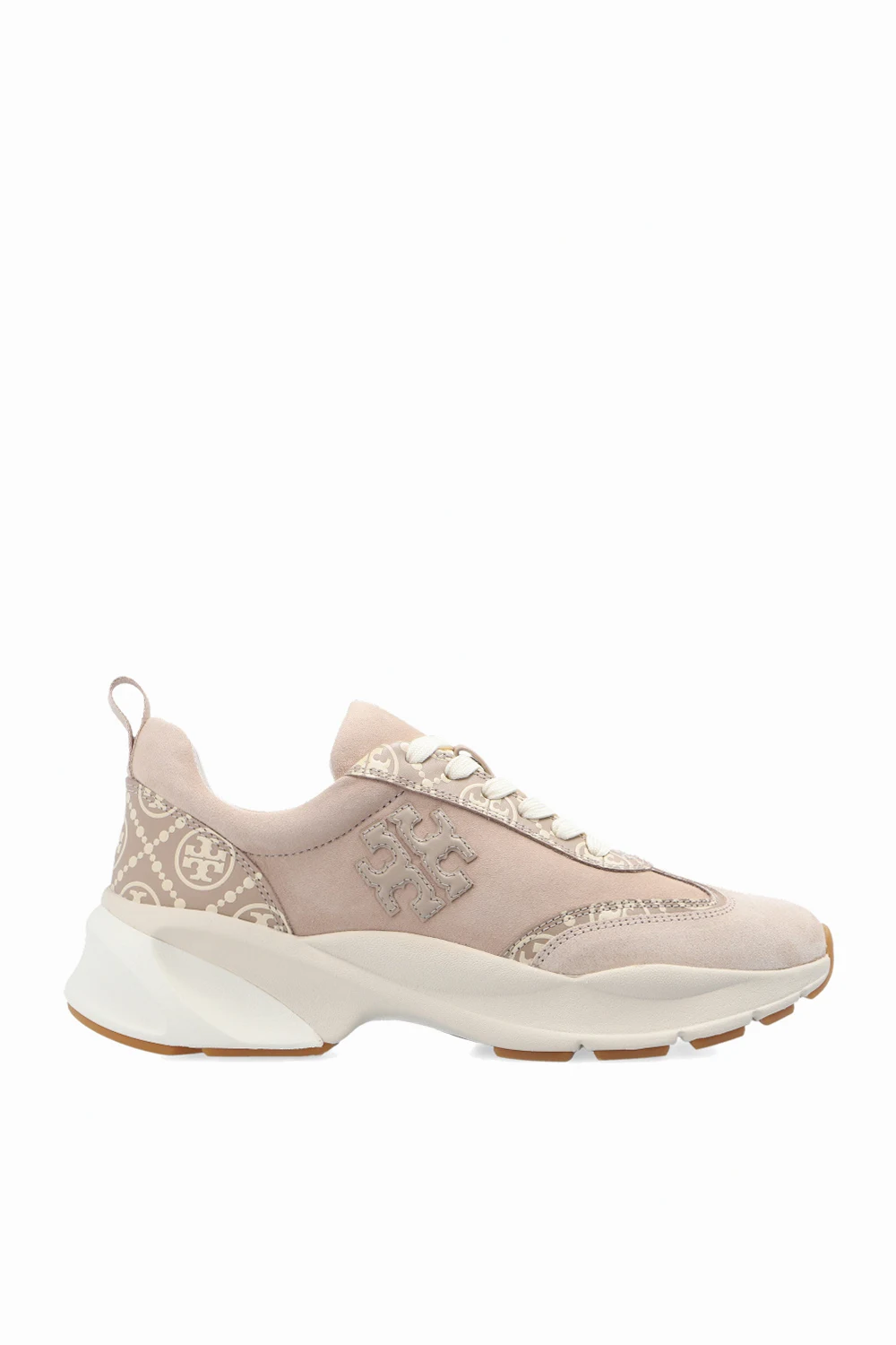 beige ‘T Monogram Good Luck’ sneakers