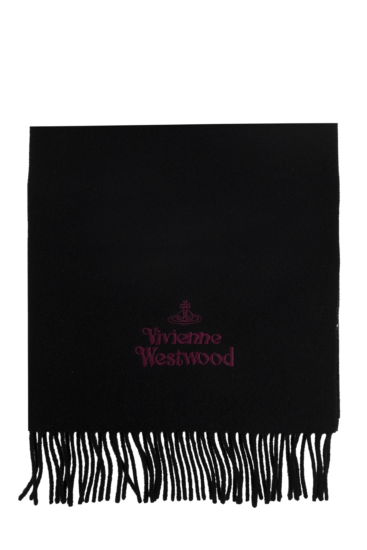 BLACK Wool scarf
