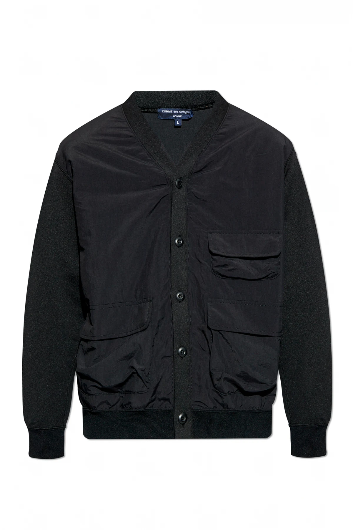 Jacke aus kombinierten Materialien