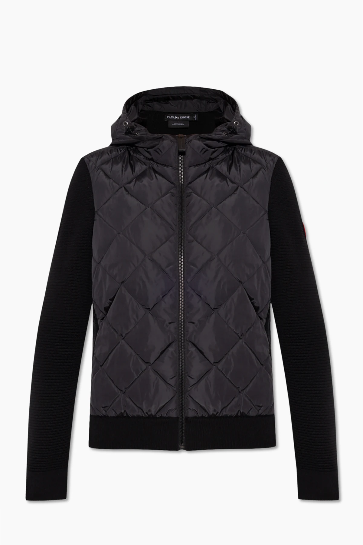‘Hybridge’ down front hoodie