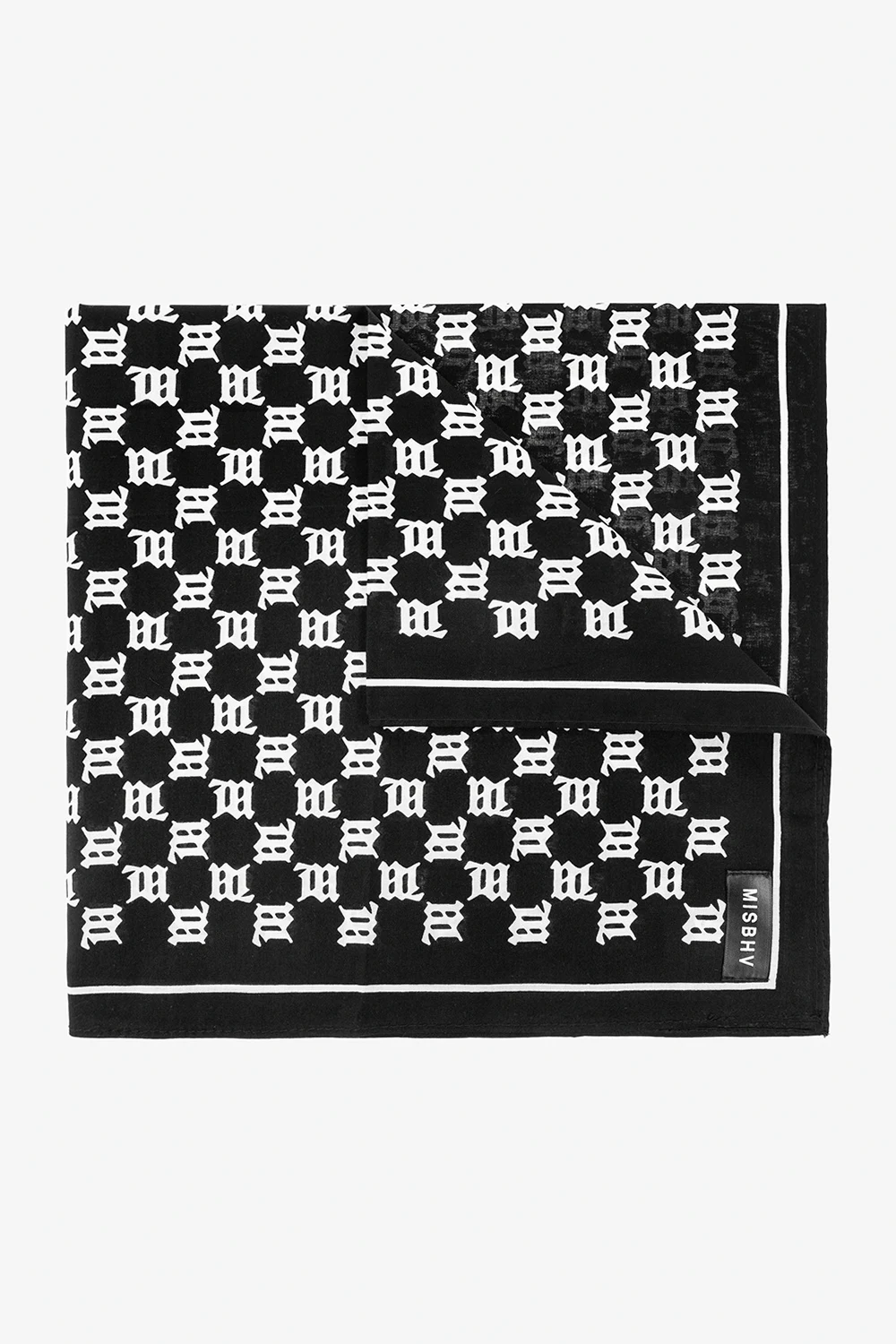 BLACK Scarf with monogram