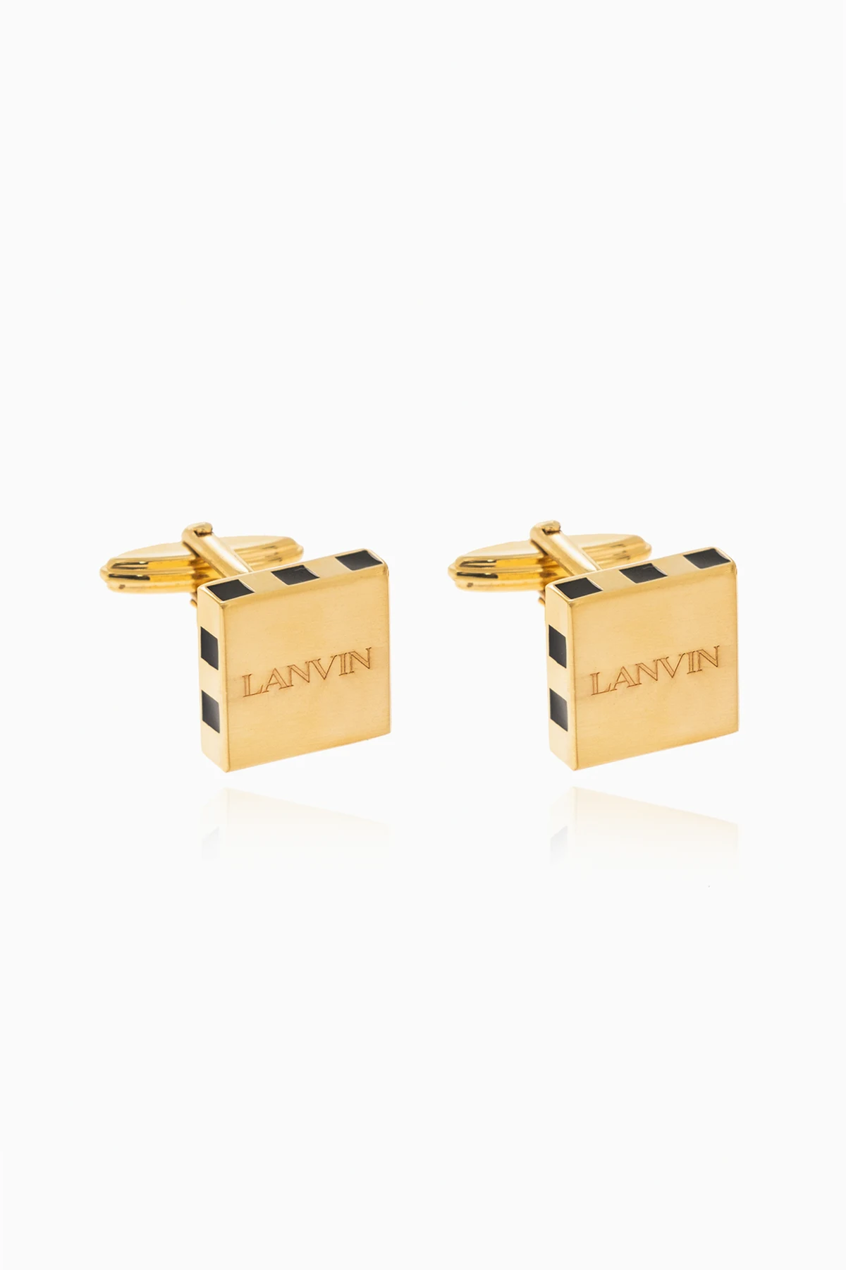 Logo-engraved cufflinks