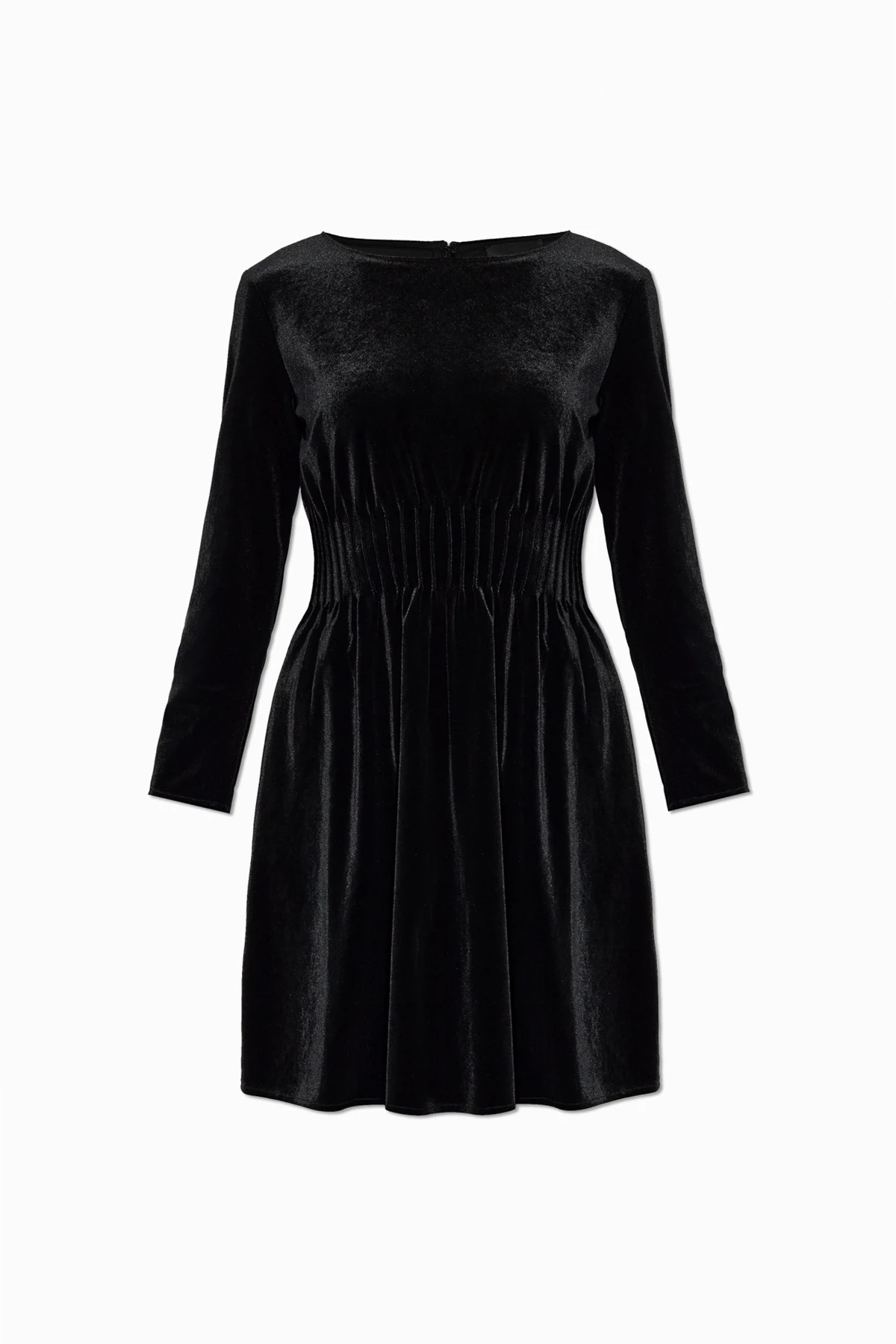 BLACK Velvet dress with long sleeves