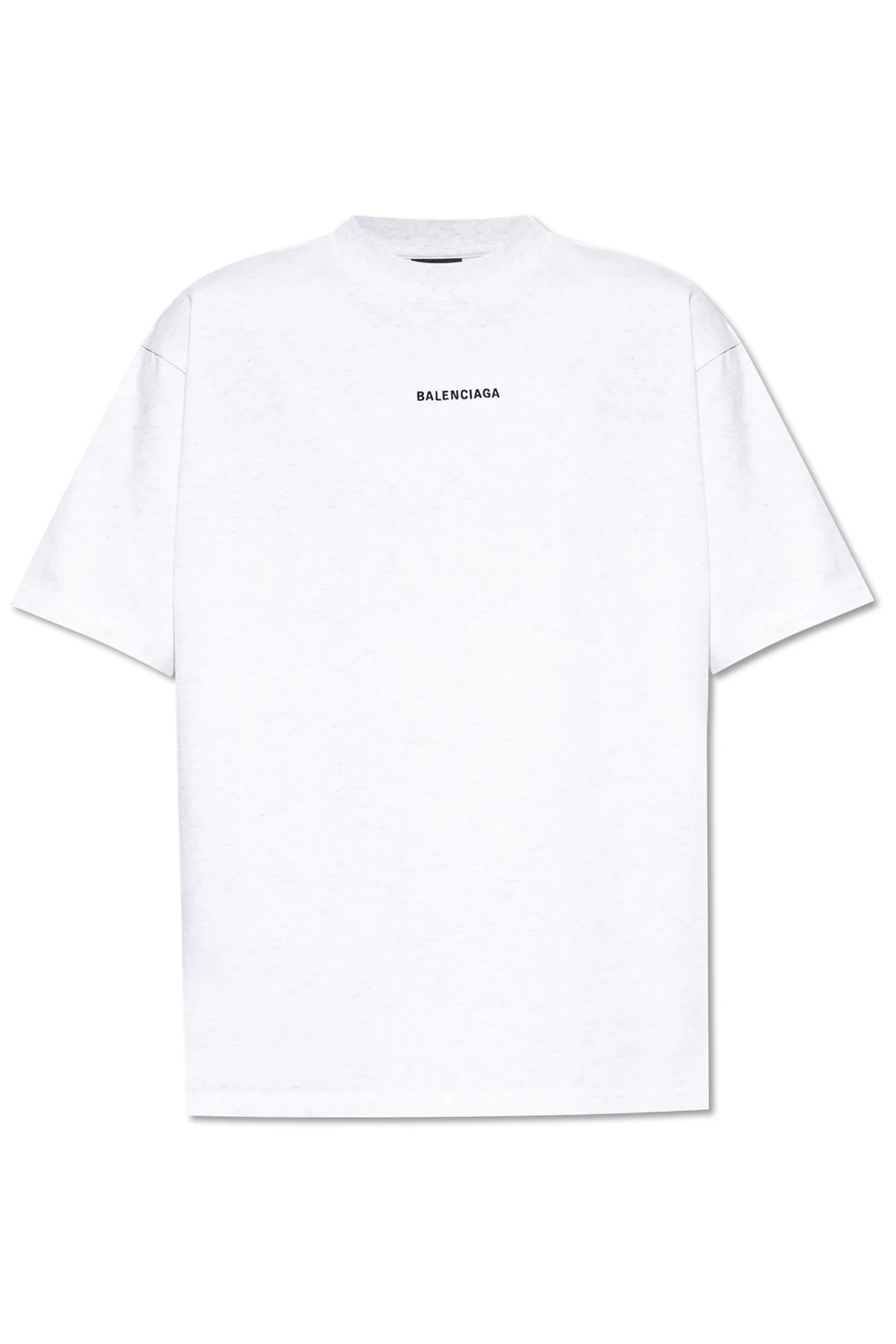 WHITE T-shirt with embroidered logo