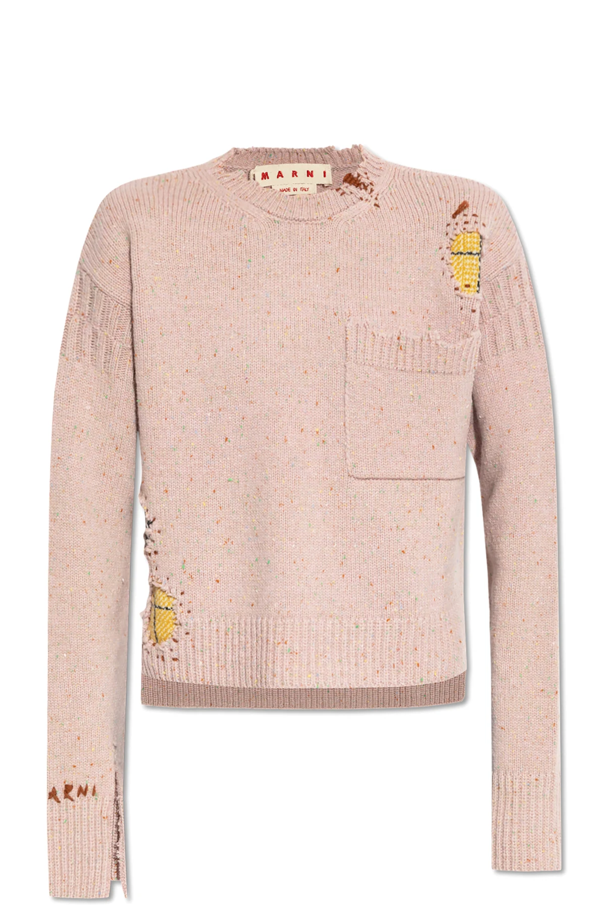 Sweter z efektem `vintage`