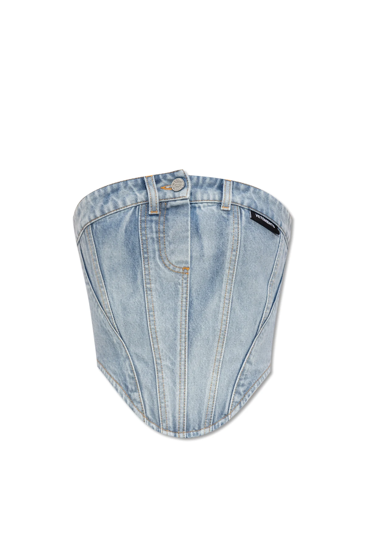 BLUE Denim corset top