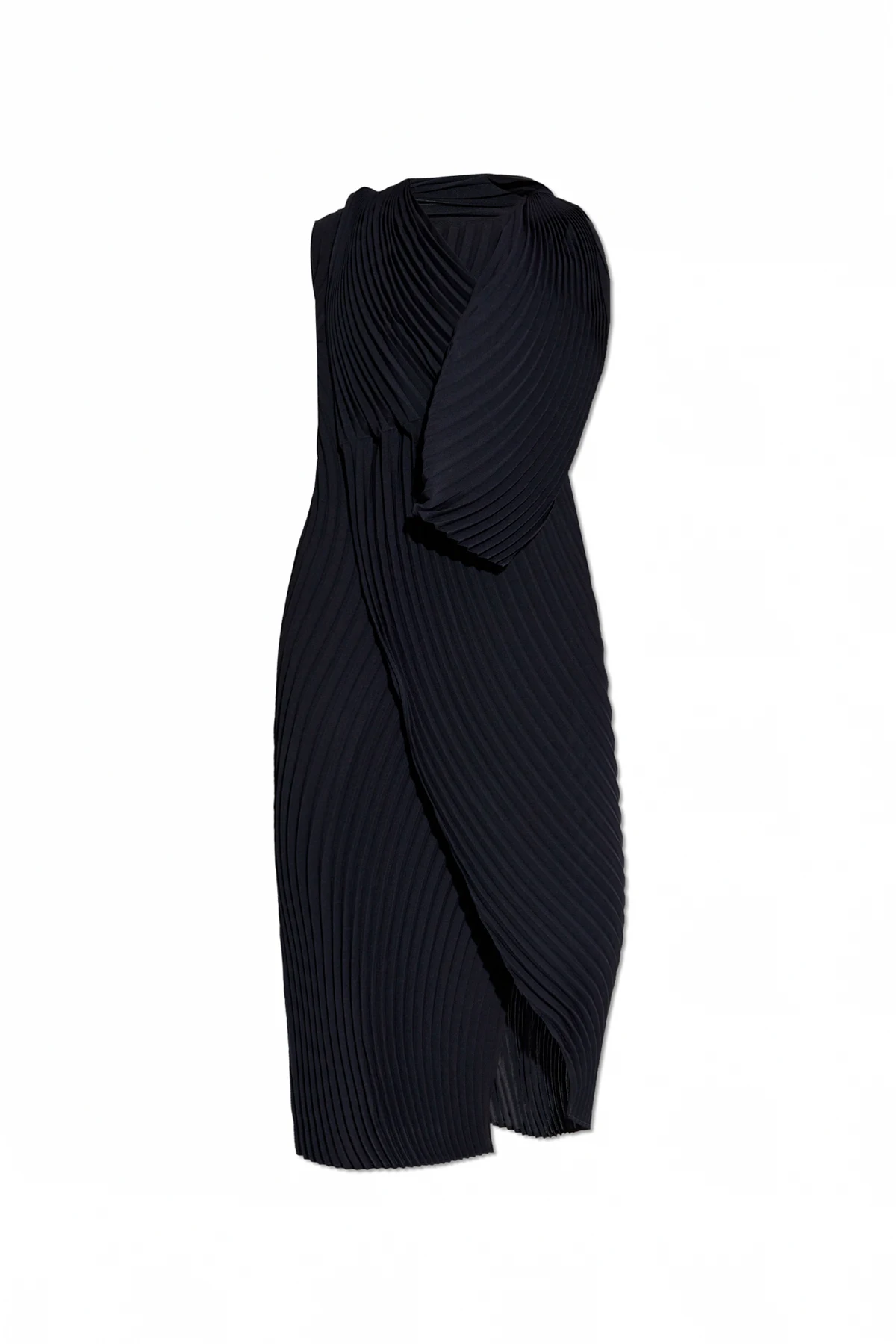 Plisowana sukienka  bez rękawów