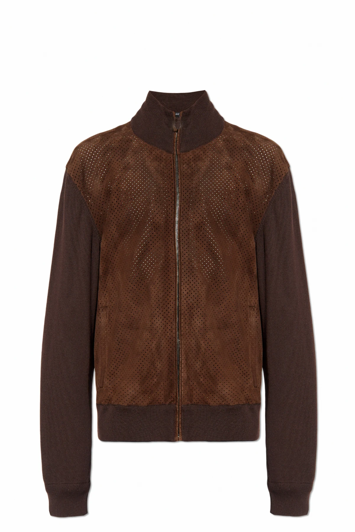 BROWN Jacket with suede front