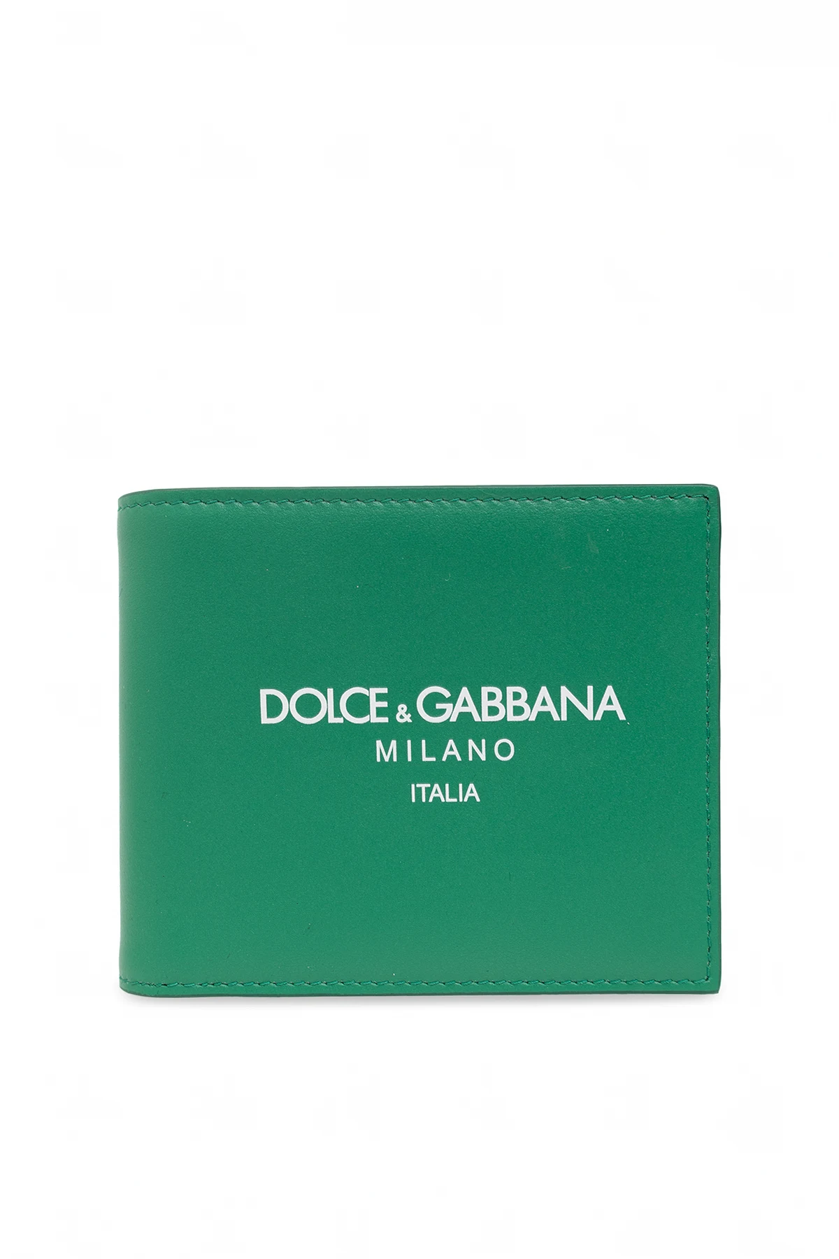 Leather wallet with logo