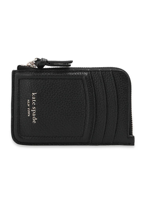 BLACK Leather card case