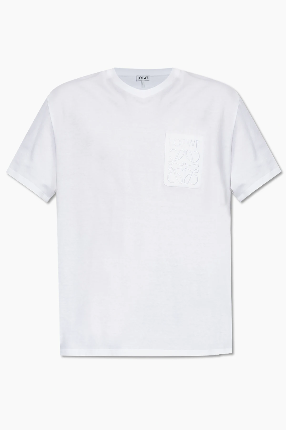 WHITE T-shirt with pocket