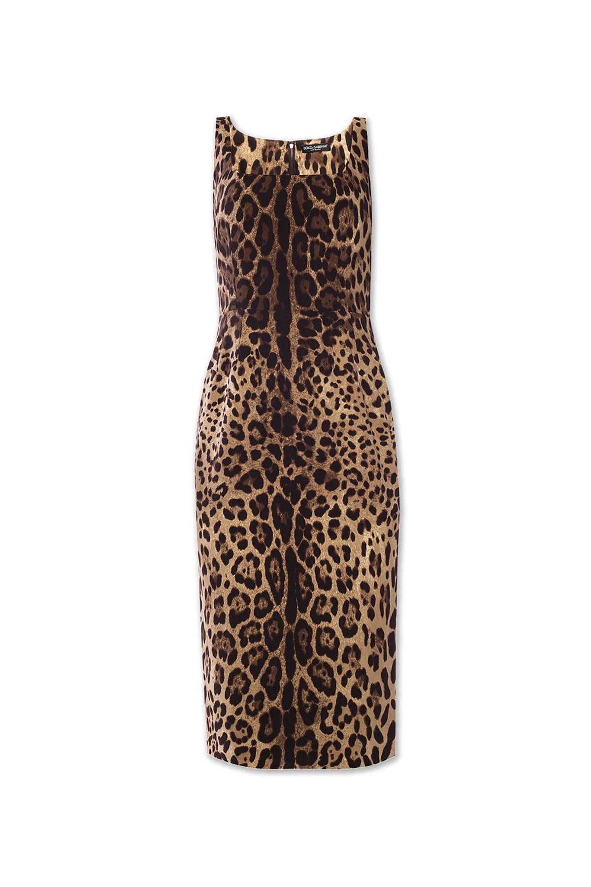 BROWN Leopard-printed dress