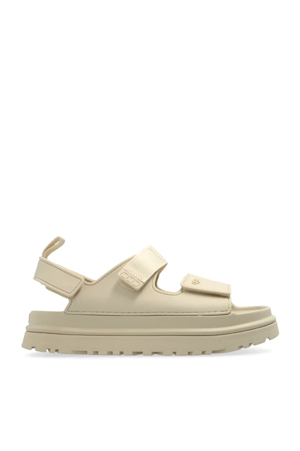 BEIGE Plateausandalen 'K Goldenglow'