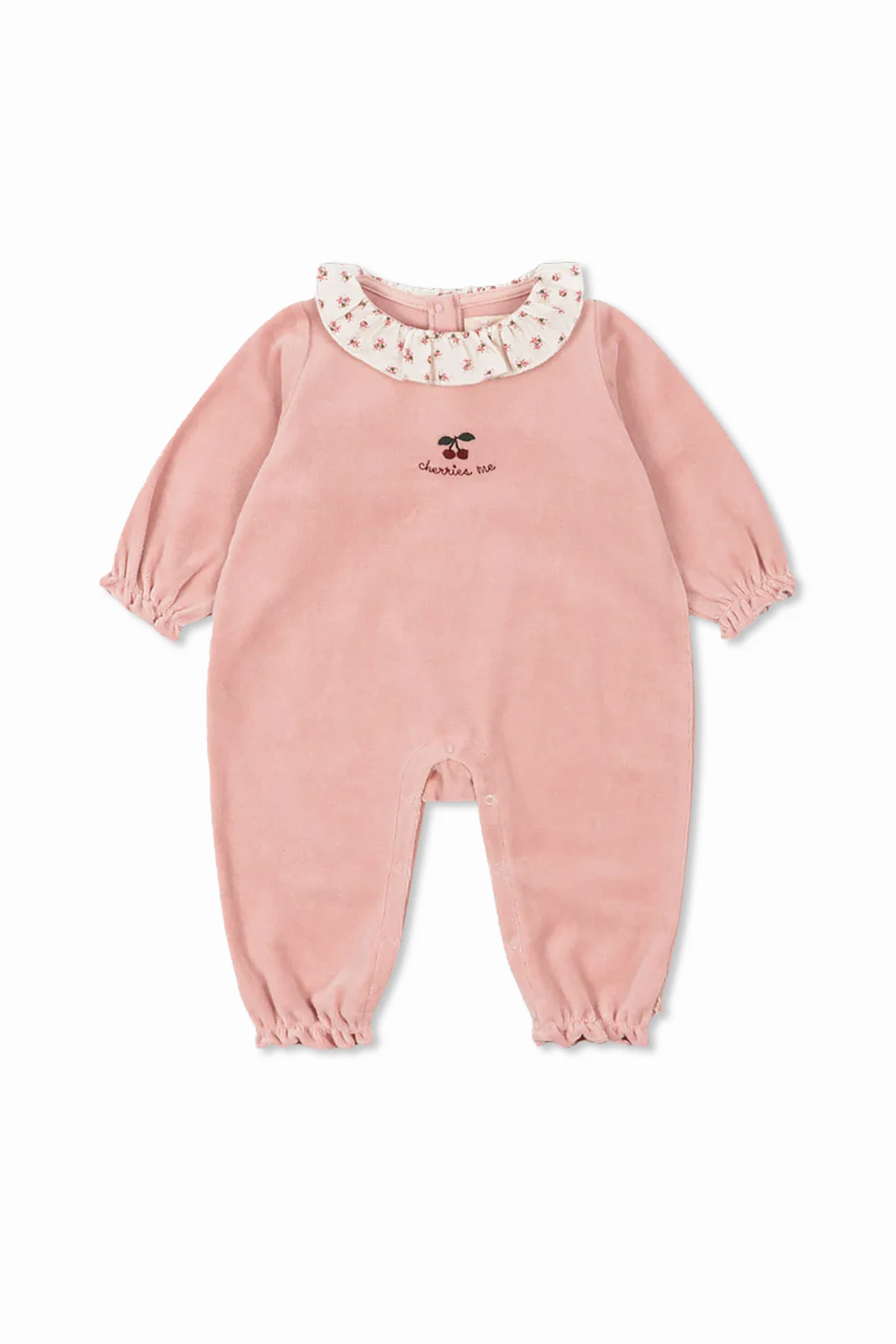 PINK Cherry motif jumpsuit