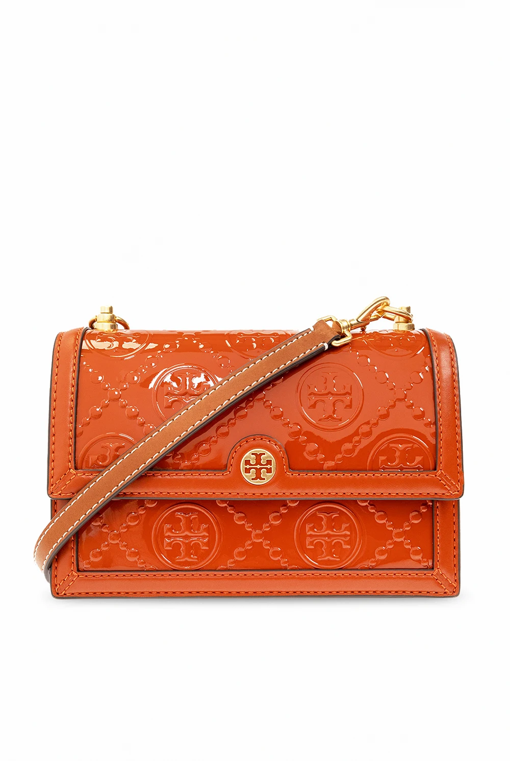 ORANGE ‘T Monogram’ bucket bag