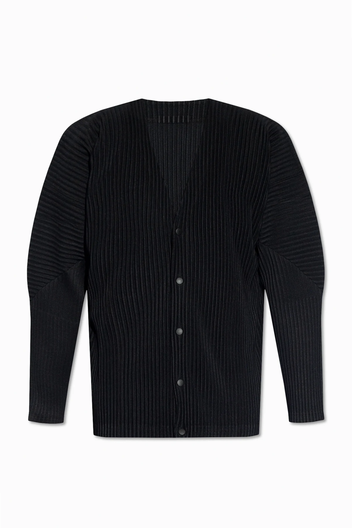BLACK Pleated cardigan