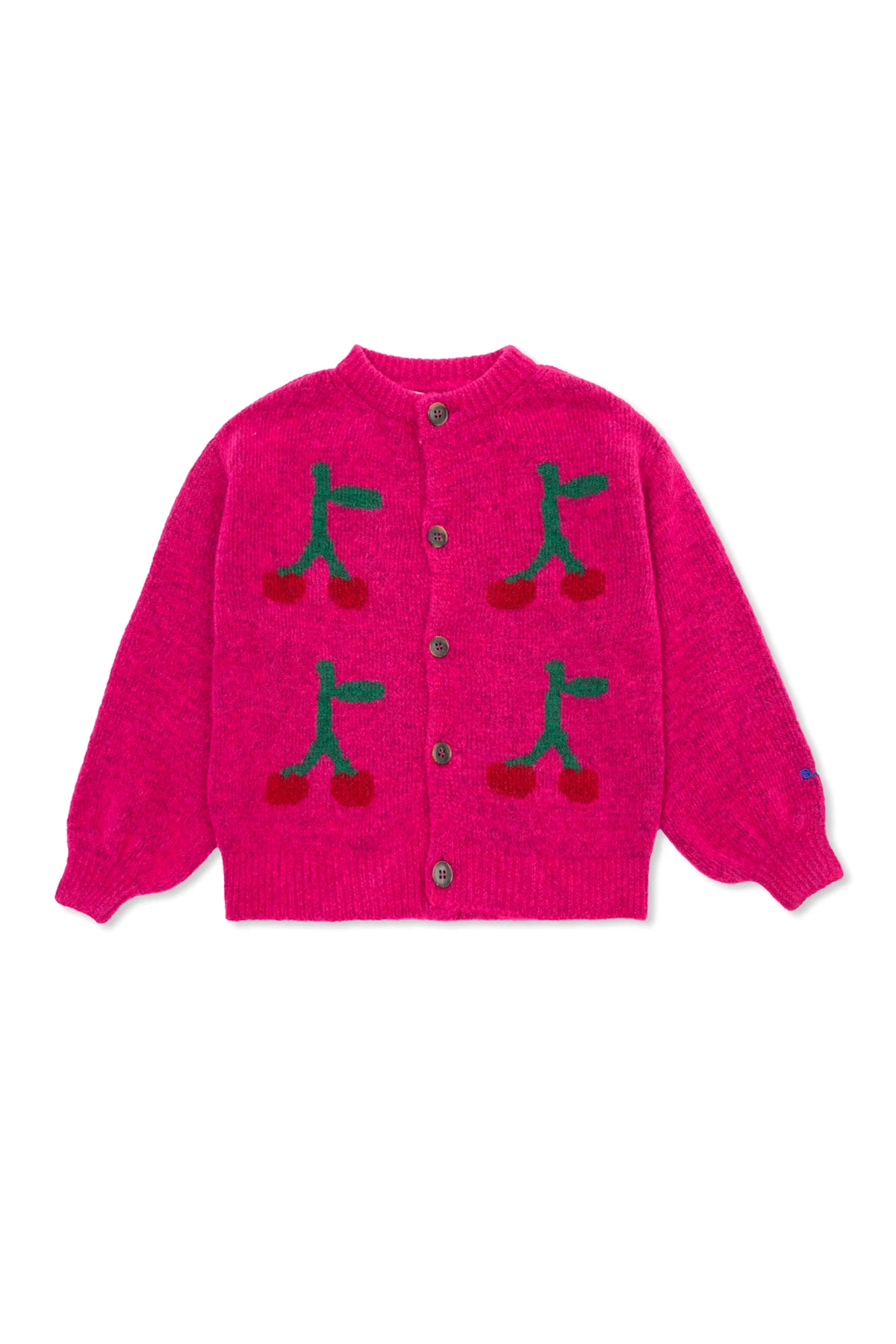 PINK Cherry motif cardigan