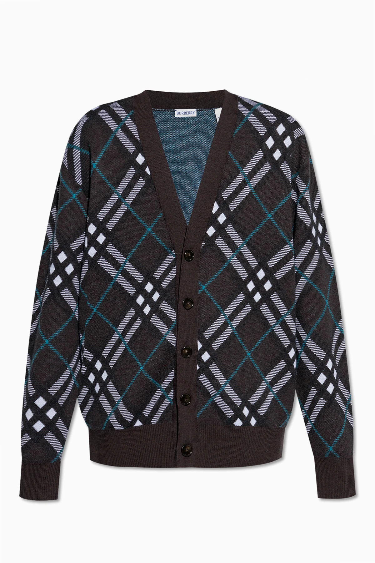 BROWN Woolen Cardigan