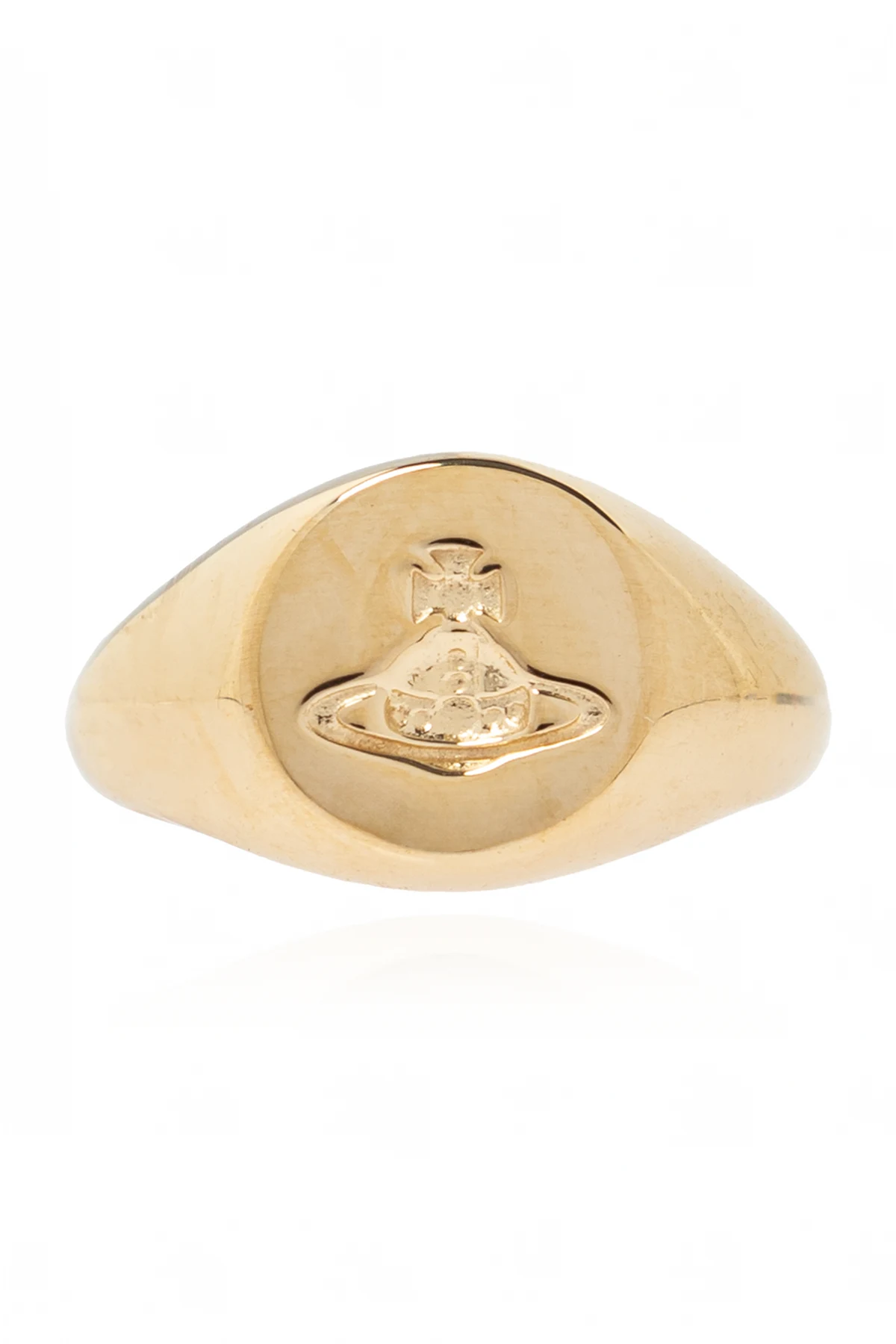 GOLD Silver Signet Ring
