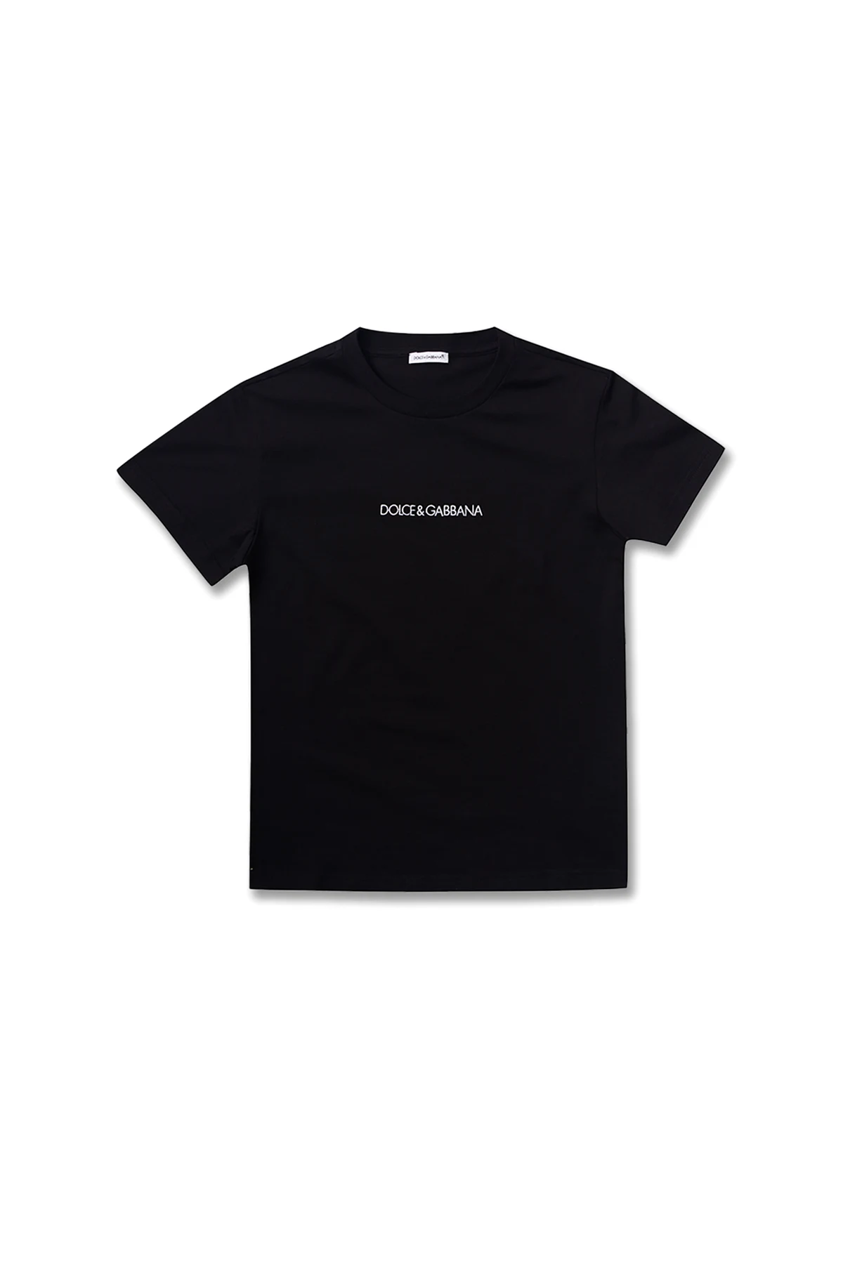 CZARNY T-shirt z logo