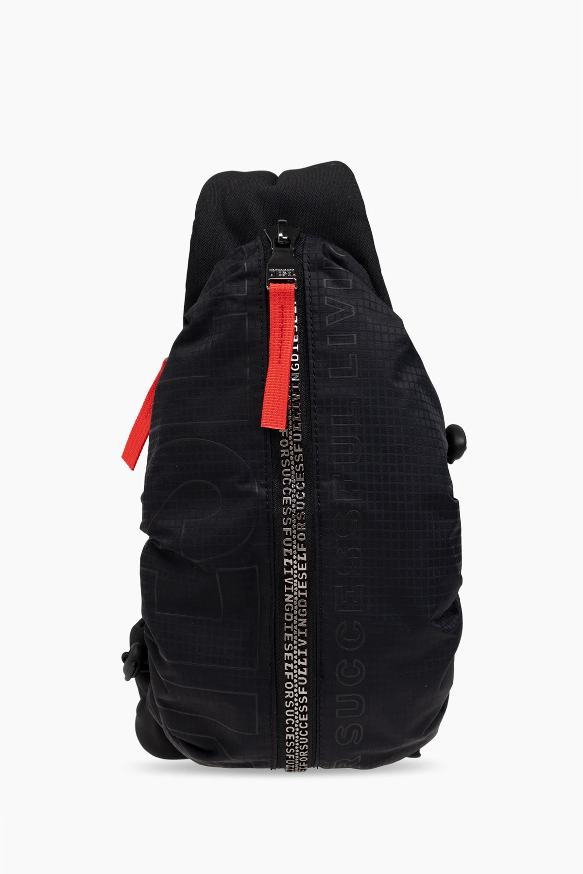 BLACK One-shoulder backpack `ZIP-D ZIP-D`