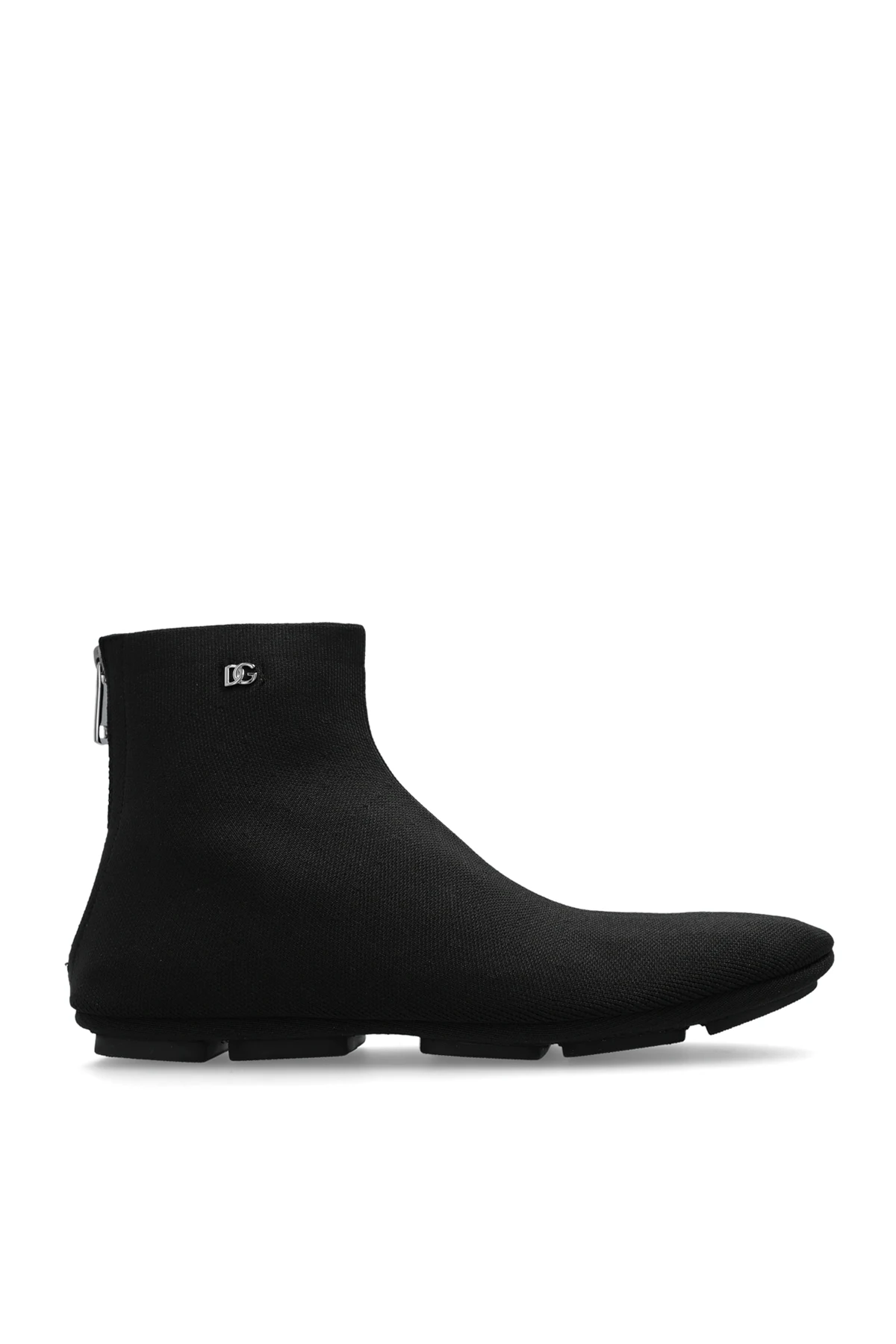 BLACK Ankle boots with logo