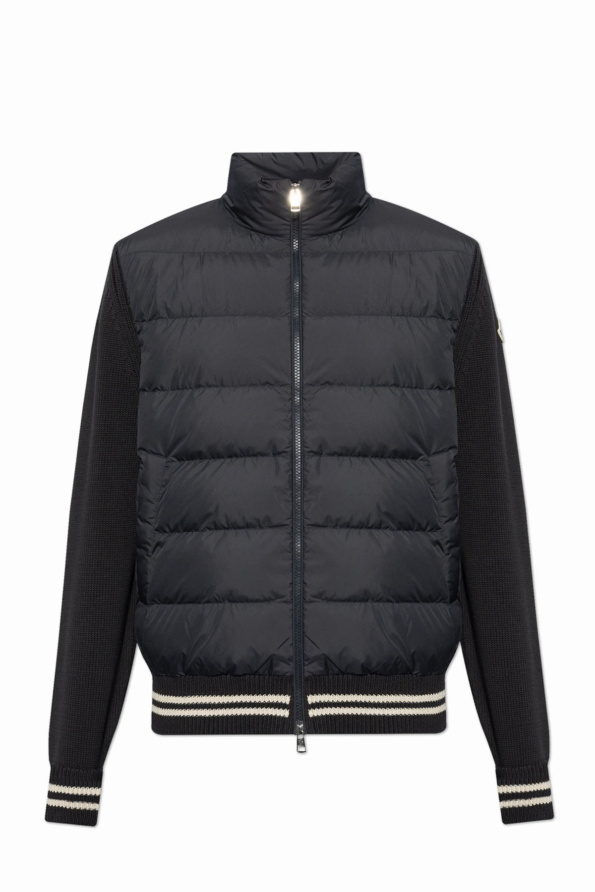 NAVY BLUE Sweater with quilted front