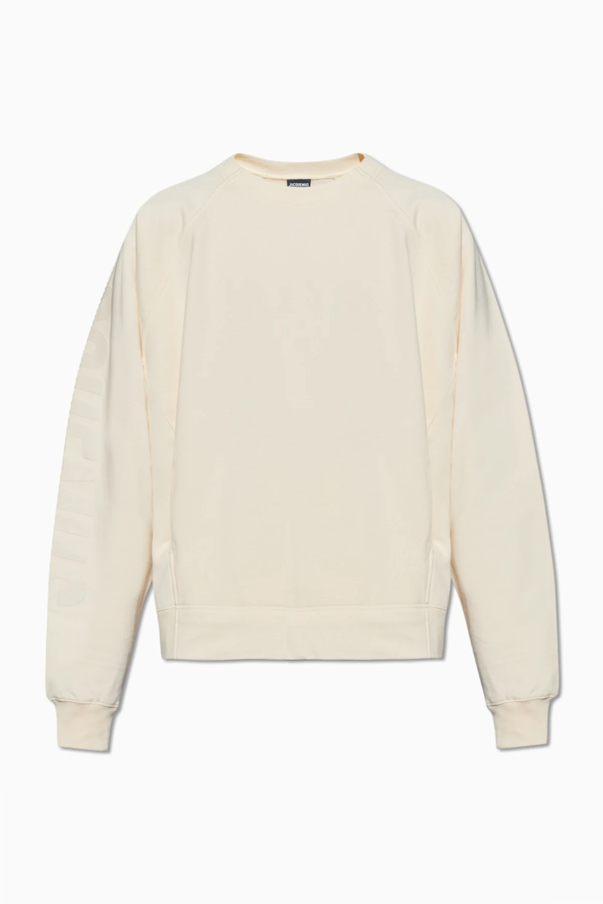 kremowy Bluza z logo ‘Typo’