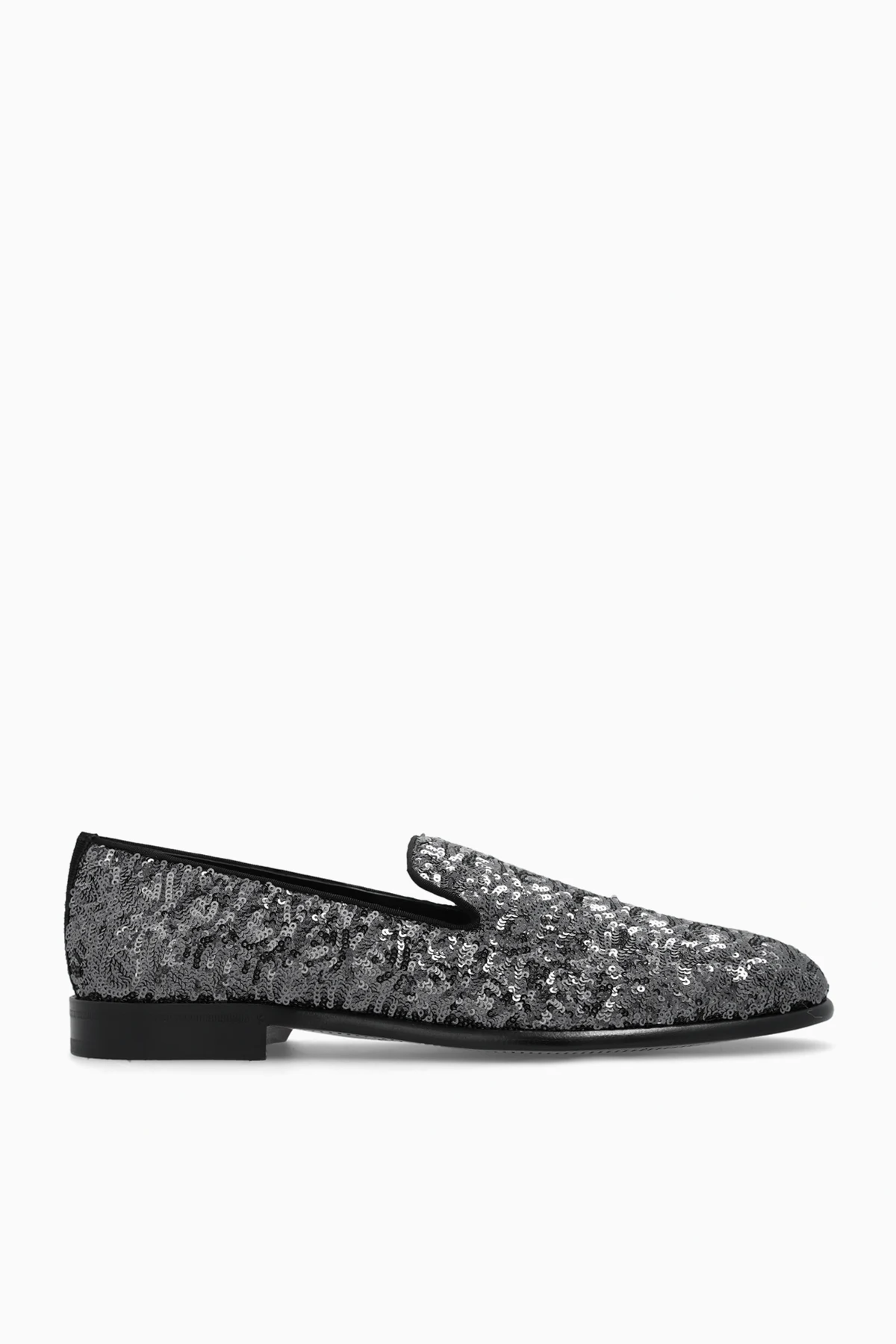 Cekinowe wsuwane buty