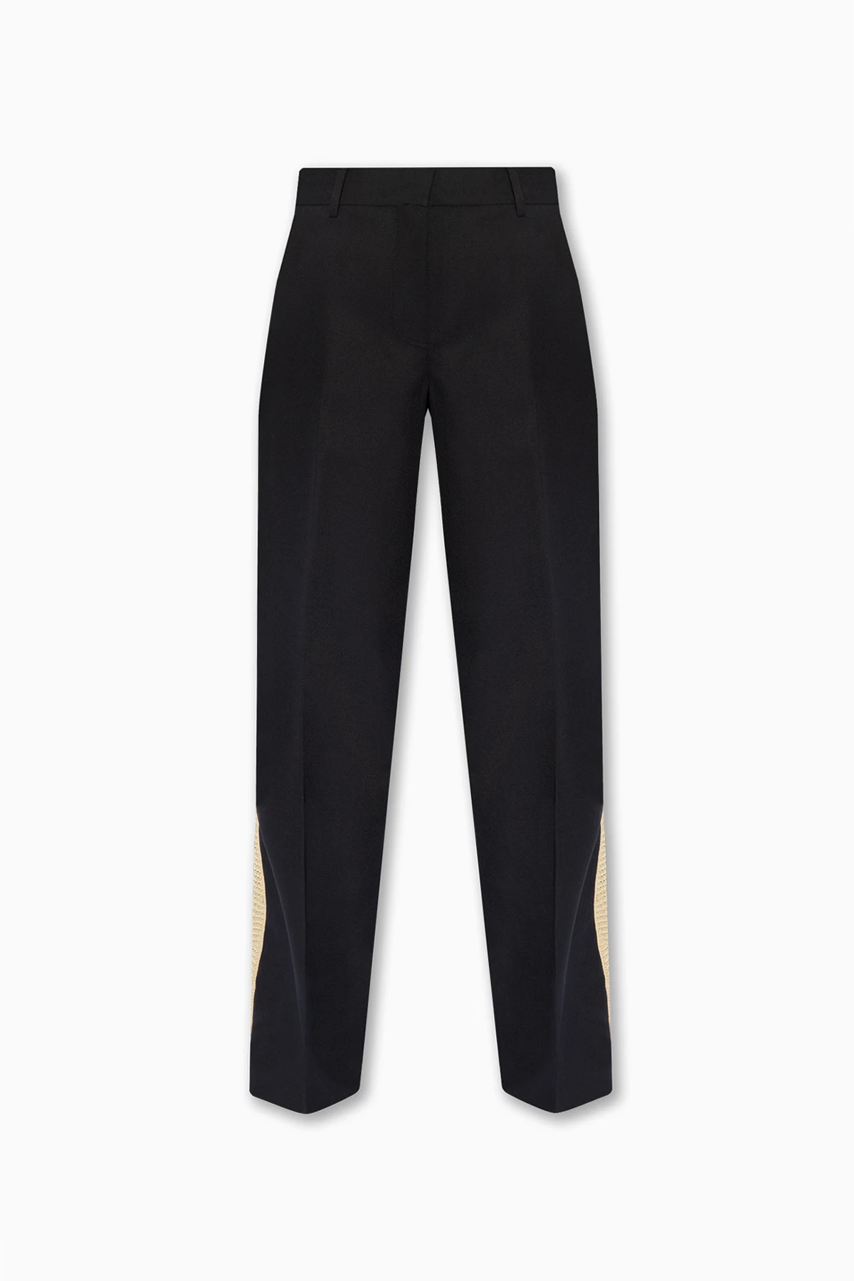 Trousers with side stripes