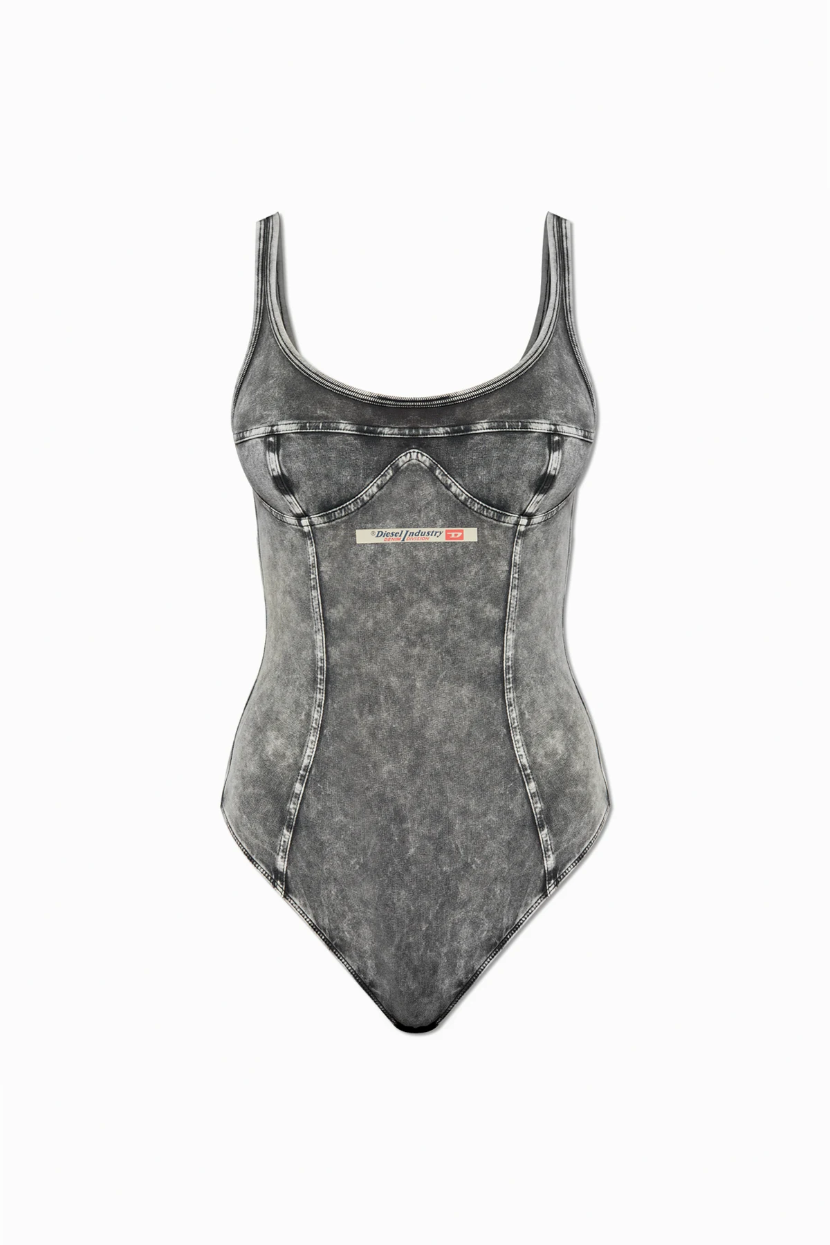 Body z logo `UFBY-DENIM-CAMI-BODYSUIT`