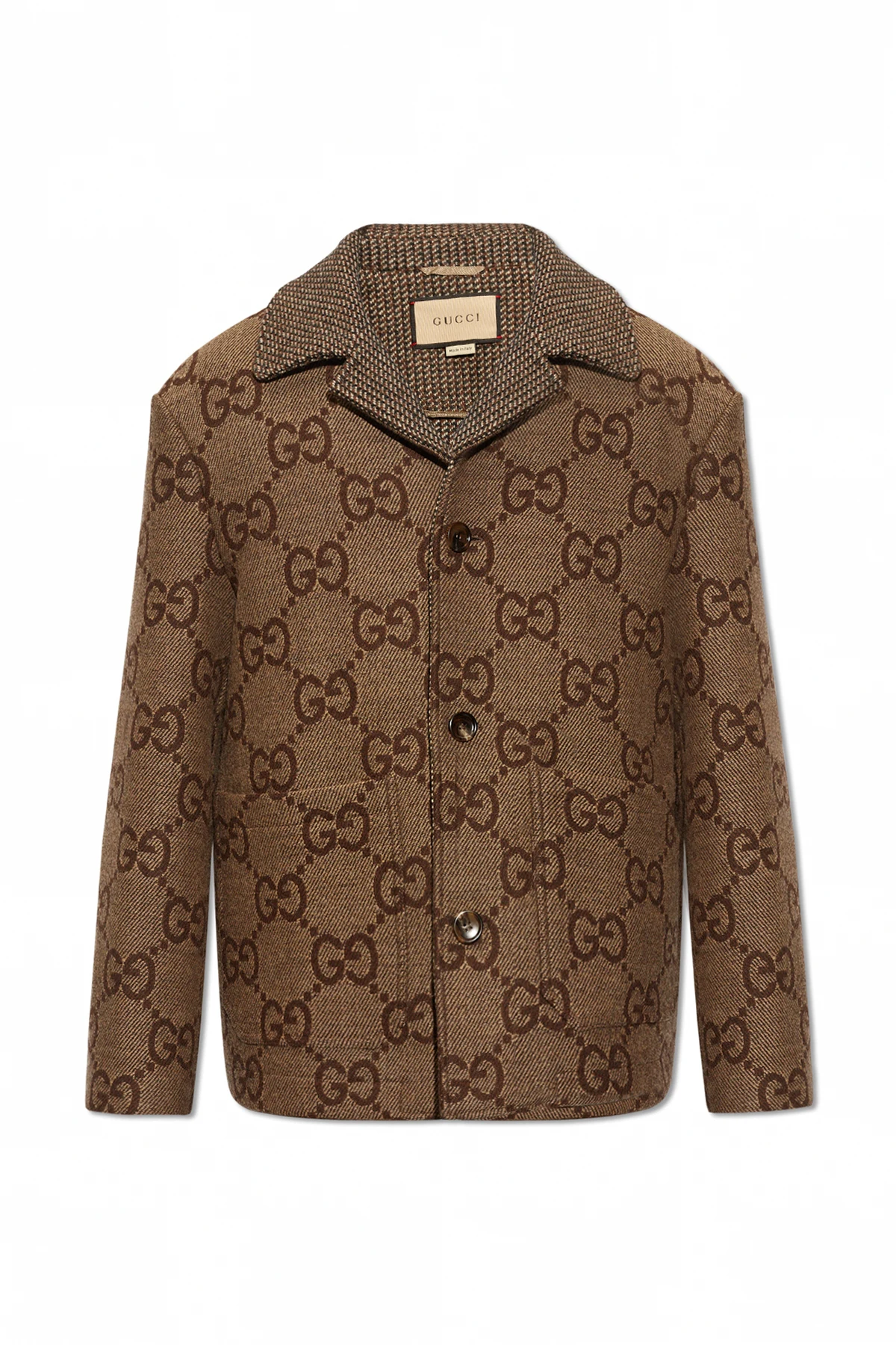 BEIGE Short wool coat