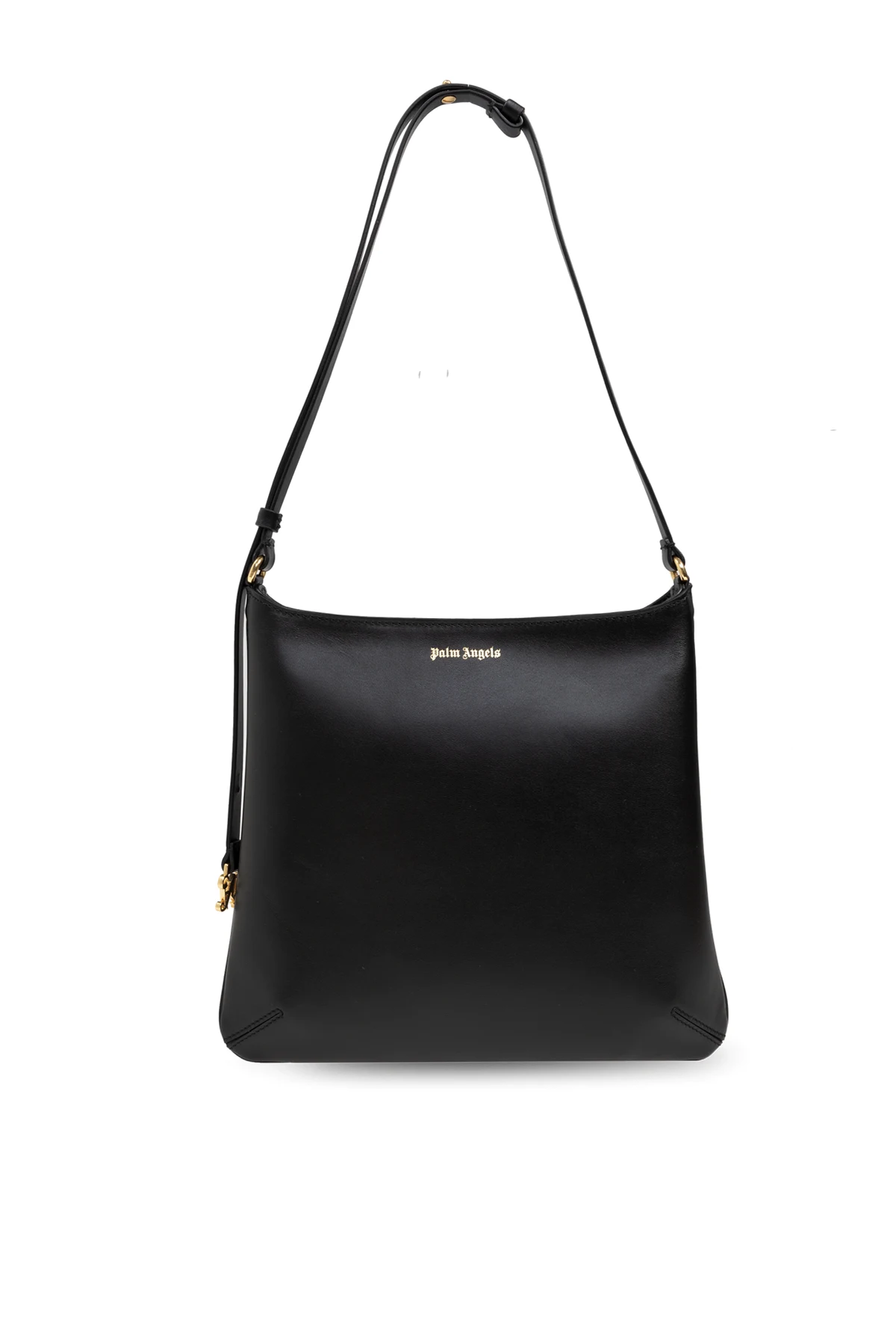 Leder-Schultertasche mit Logo