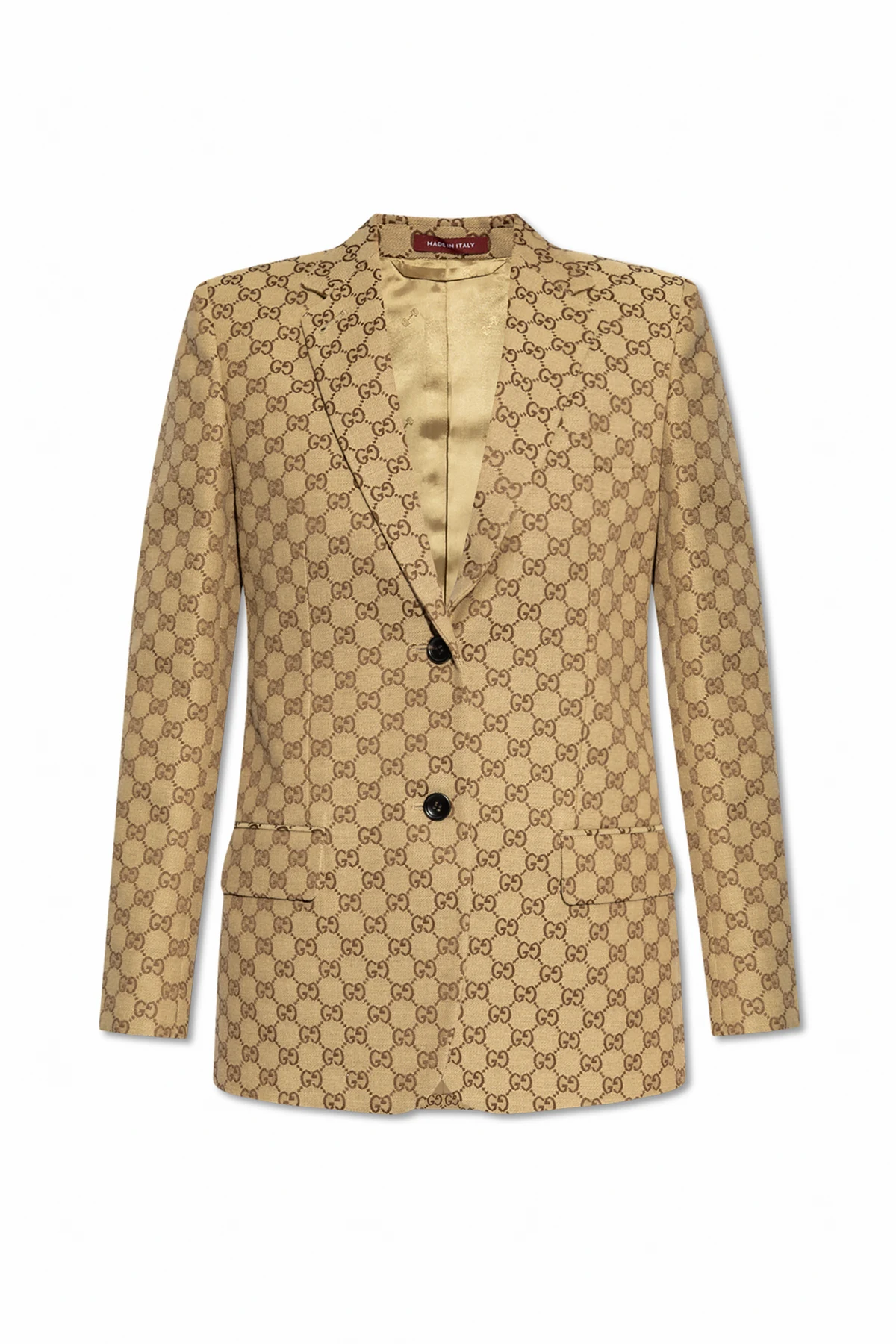 beige Blazer with `GG` pattern